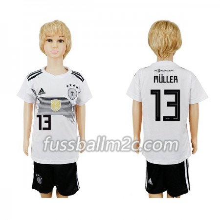 Fußballtrikots Deutschland Muller 13 Kinder Heim Trikotsatz WM 2018